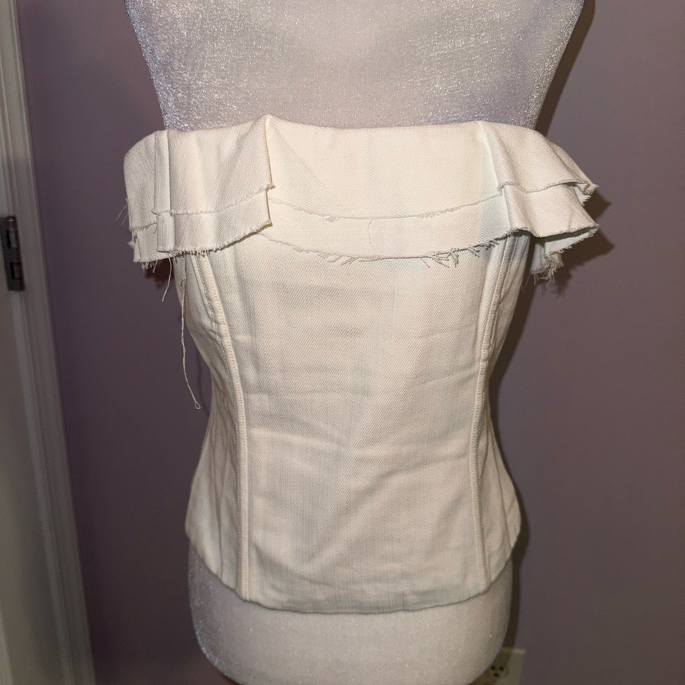 NWT White Fox No Obstacles Bustier Off White